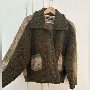 Blank NYC Olive Teddy Jacket
